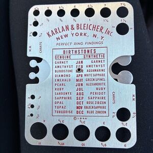 Vintage Karlan & Bleichier NY diamond gauge